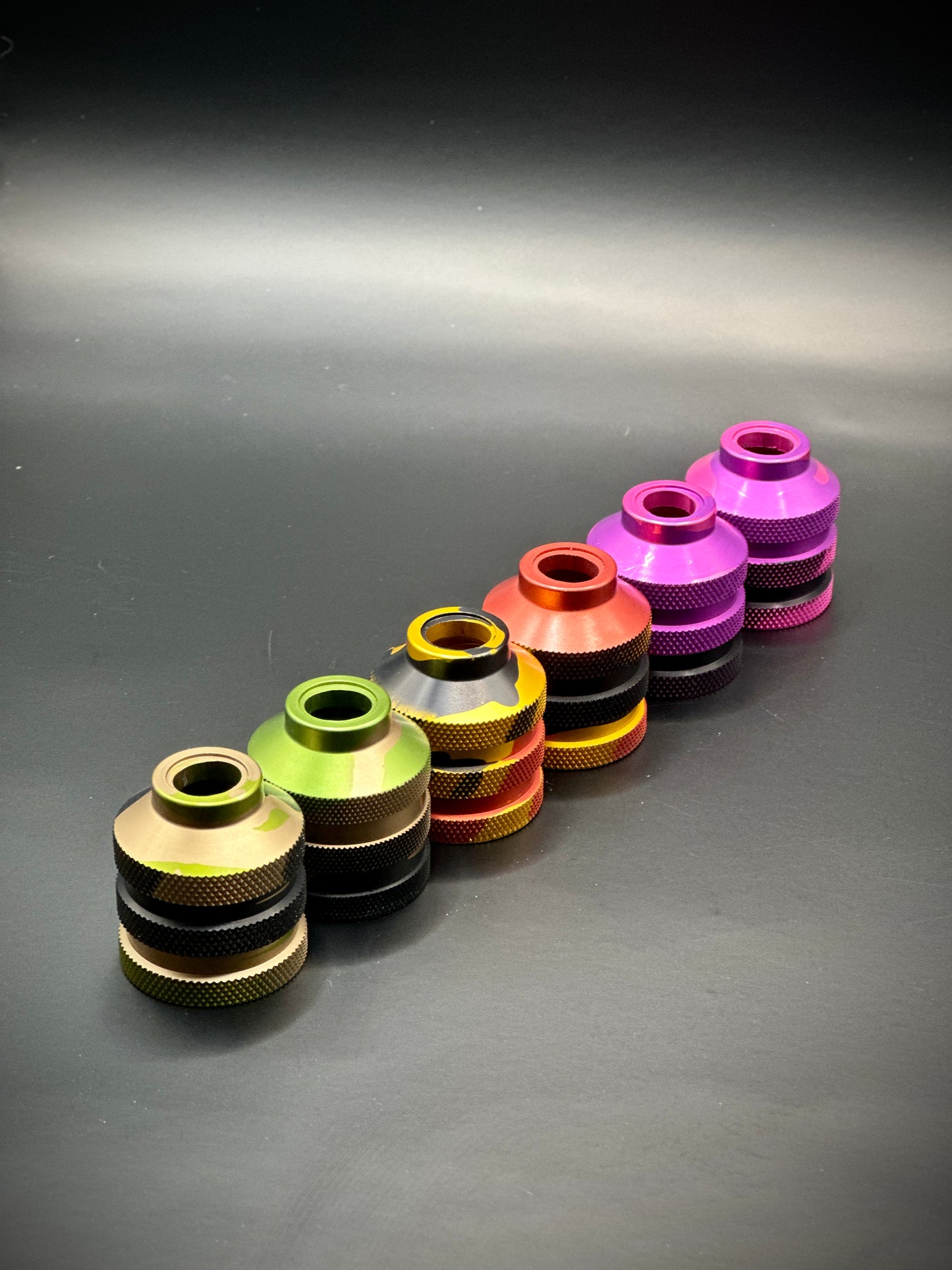 Camouflage Anodized Tattoo Grips for Sol Nova, Sol Nova Unlimited and Hawk Pen