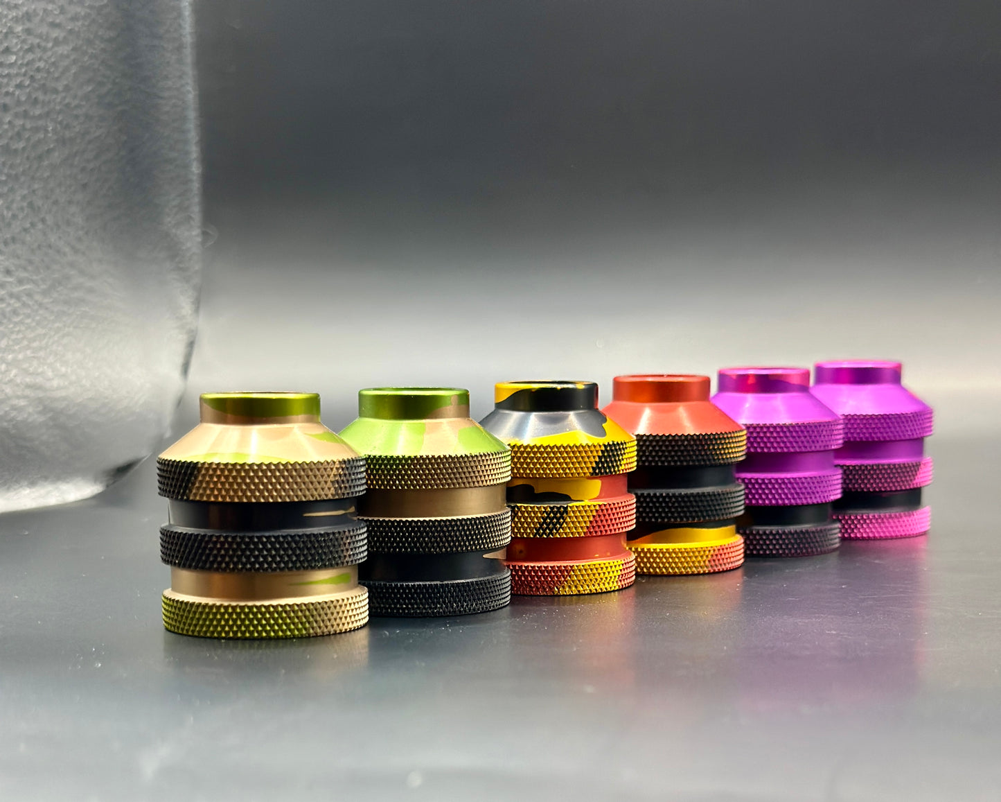 Camouflage Anodized Tattoo Grips for Sol Nova, Sol Nova Unlimited and Hawk Pen