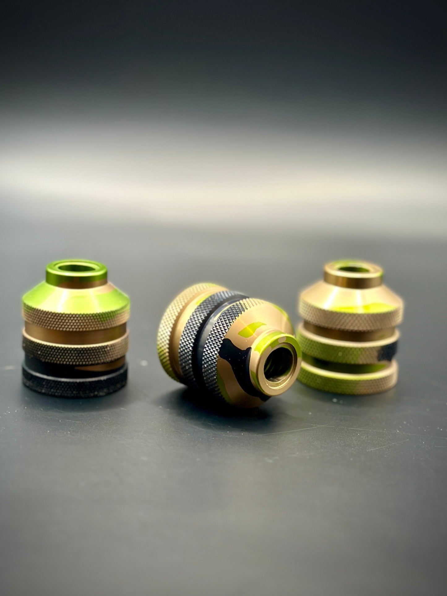 Camouflage Anodized Tattoo Grips for Sol Nova, Sol Nova Unlimited and Hawk Pen